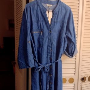 M P H blue jean dress